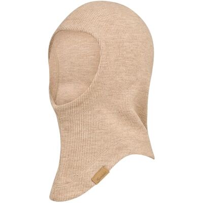 Sterntaler ribbad halsduk mössa, beige mel., 55 Sterntaler ribbad halsduk mössa, beige mel., 55