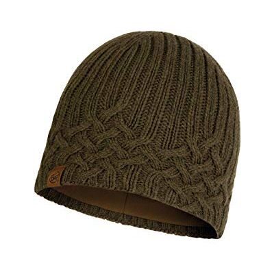 Buff Unisex New Helle Tundra stickad & polarhatt, khaki, en storlek Buff Unisex New Helle Tundra stickad & polarhatt, khaki, en storlek