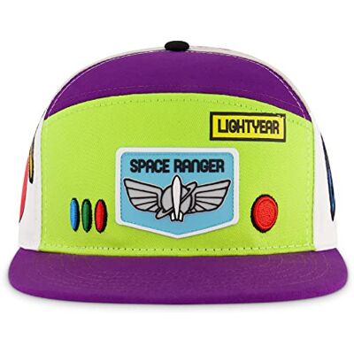 Concept One Disney Pixar Toy Story 4 Baseball Cap, Buzz Lightyear Adult Snapback Hat with Flat Brim, Multicolor, One Size Concept One Disney Pixar Toy Story 4 Baseball Cap, Buzz Lightyear Adult Snapback Hat with Flat Brim, Multicolor, One Size