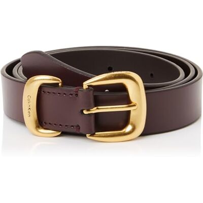 Calvin kvinnors SARAH 2 DELAR LOGO BUCKLE BÄLTE 2 LV04K7012G bälten, svart (svart/tovigt djupt guld), 85, Svart (svart/tumlad djup guld), 85 Calvin kvinnors SARAH 2 DELAR LOGO BUCKLE BÄLTE 2 LV04K7012G bälten, svart (svart/tovigt djupt guld), 85, Svart (svart/tumlad djup guld), 85
