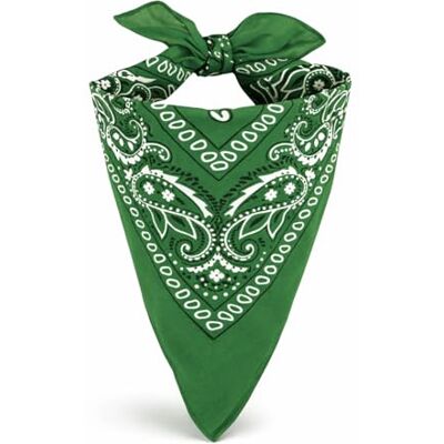 EUROXANTY Bandana 100 % bomull Halsduk, huvud, handled Unik design Halsdukar för mode och sport , Grön flaska, one size EUROXANTY Bandana 100 % bomull Halsduk, huvud, handled Unik design Halsdukar för mode och sport , Grön flaska, one size