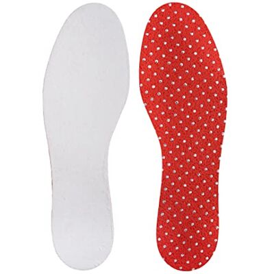Bama Warm Thermo Thin Fit, extra tunna innersulor med minnesskum för varma fötter, unisex, vit/röd, Vit, 39 EU Smal Bama Warm Thermo Thin Fit, extra tunna innersulor med minnesskum för varma fötter, unisex, vit/röd, Vit, 39 EU Smal