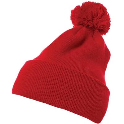 Flexfit unisex stickad mössa cuffed pom pom stickad mössa röd en storlek, röd, En Storlek Flexfit unisex stickad mössa cuffed pom pom stickad mössa röd en storlek, röd, En Storlek