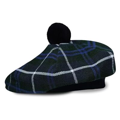 UMAM skotsk traditionell tam o' Shatner akryl ull tammy hatt platt hätta kilt många tartaner, Blå Douglas 005tcp, L UMAM skotsk traditionell tam o' Shatner akryl ull tammy hatt platt hätta kilt många tartaner, Blå Douglas 005tcp, L