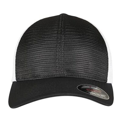 Flexfit Unisex basebollkeps, svart/vit, S/M Flexfit Unisex basebollkeps, svart/vit, S/M