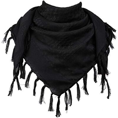 FREE SOLDIER Halsduk/huvudduk Shemagh, Pali Scarf Taktisk Scarf Arabian Desert Scarfs Unisex triangelscarf, 110 * 110 cm,svart FREE SOLDIER Halsduk/huvudduk Shemagh, Pali Scarf Taktisk Scarf Arabian Desert Scarfs Unisex triangelscarf, 110 * 110 cm,svart