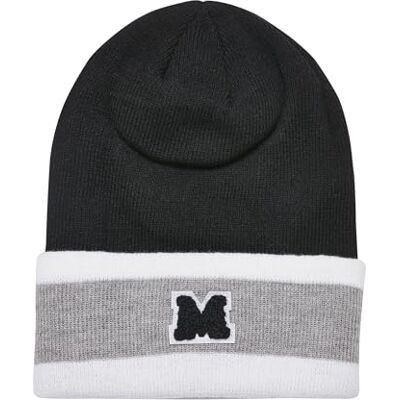 Urban Classics Unisex College Team Beanie Hat, Svart/Heathergrå/Vit, en storlek, Svart/Värmegrå/vit, En Storlek Urban Classics Unisex College Team Beanie Hat, Svart/Heathergrå/Vit, en storlek, Svart/Värmegrå/vit, En Storlek