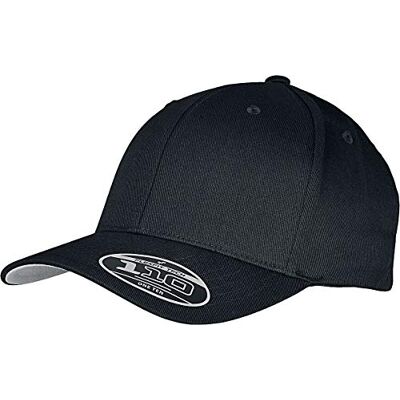 Flexfit Unisex yllekombination justerbar basebollkeps, SVART/SVART, one size Flexfit Unisex yllekombination justerbar basebollkeps, SVART/SVART, one size