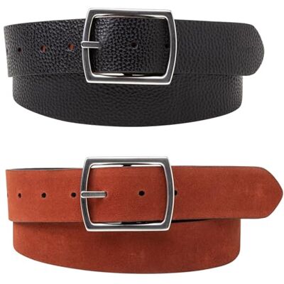Levi's Mixed Material Center Bar Reversible Belts, Svart Normal, En Storlek Unisex Vuxen, Svart normal, one size Levi's Mixed Material Center Bar Reversible Belts, Svart Normal, En Storlek Unisex Vuxen, Svart normal, one size