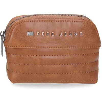 Pepe Jeans Biker plånbok brun 11,5 x 8,5 x 1,5 cm polyester med detaljer i konstläder av Joumma väskor, Brun, Talla única, myntbörs Pepe Jeans Biker plånbok brun 11,5 x 8,5 x 1,5 cm polyester med detaljer i konstläder av Joumma väskor, Brun, Talla única, myntbörs