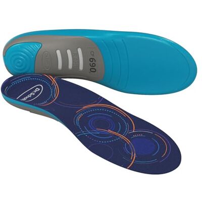 Scholl Skräddarsydda komfortsulor normal plantar valv smärtlindrande plantar fasciit för dam, herr storlek 46–47,5 integrerade sulor daglig komfort CF690 Scholl Skräddarsydda komfortsulor normal plantar valv smärtlindrande plantar fasciit för dam, herr storlek 46–47,5 integrerade sulor daglig komfort CF690