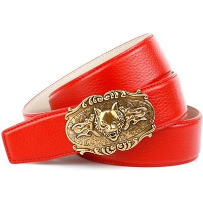Crown damläderbälte med bas RO4VOT60 bälte, röd, 110, röd, 110 Crown damläderbälte med bas RO4VOT60 bälte, röd, 110, röd, 110