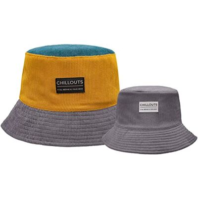 CHILLOUTS Alghero Hat, grå/curry/petrol, L/XL CHILLOUTS Alghero Hat, grå/curry/petrol, L/XL