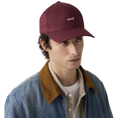 Levi's Damen HOUSEMARK Flexfit keps huvudbonad, Oxblood röd, OS Levi's Damen HOUSEMARK Flexfit keps huvudbonad, Oxblood röd, OS