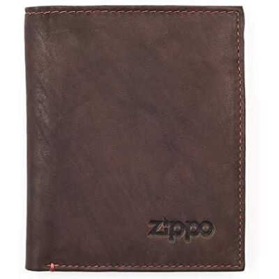 Zippo herr vertikal plånbok lädervaror, brun (brun), Brun (brun), 1x12x10 cm (B x H x T) Zippo herr vertikal plånbok lädervaror, brun (brun), Brun (brun), 1x12x10 cm (B x H x T)