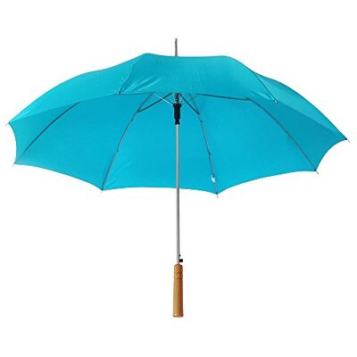 eBuyGB Förpackning med 6 automatiska parasoll för bröllopsfotografer, hopfällbart paraply, långt paraply med handtag regnpinne paraply, färgglatt – ljusblå 94 cm (37 tum) spann 84 cm längd, Ljusblått, eBuyGB Förpackning med 6 automatiska parasoll för bröllopsfotografer, hopfällbart paraply, långt paraply med handtag regnpinne paraply, färgglatt – ljusblå 94 cm (37 tum) spann 84 cm längd, Ljusblått,