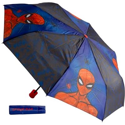 Undercover – vikbart paraply Marvel Spider Man – fickparaply med skyddsfodral – 94 cm diameter – lätt och perfekt för barns händer, spindelmannen Undercover – vikbart paraply Marvel Spider Man – fickparaply med skyddsfodral – 94 cm diameter – lätt och perfekt för barns händer, spindelmannen