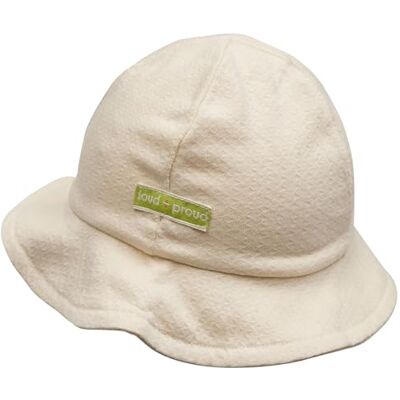 loud + proud unisex barn från muslin Jersey, gjord av ekologisk bomull, GOTS certifierad solhatt, Vanilj, 42-44 loud + proud unisex barn från muslin Jersey, gjord av ekologisk bomull, GOTS certifierad solhatt, Vanilj, 42-44