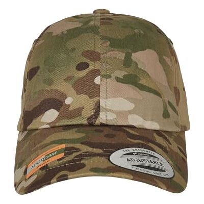 Flexfit Unisex låg profil bomull twill multicam basebollkeps, en storlek Flexfit Unisex låg profil bomull twill multicam basebollkeps, en storlek