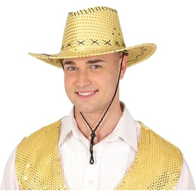 Märke Modell - Paljett-cowboyhatt - Hatt Märke Modell - Paljett-cowboyhatt - Hatt