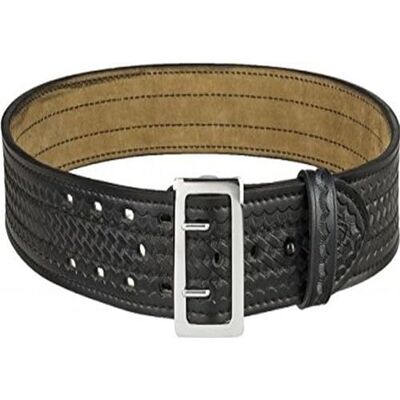 Safariland 87 Sam Browne Buckled Duty Belt, Fits 2.25 Inches (58 MM) Belt Loop, Up to 45 Inches Length, Silver Buckle, Basketweave Black, Size 36 Safariland 87 Sam Browne Buckled Duty Belt, Fits 2.25 Inches (58 MM) Belt Loop, Up to 45 Inches Length, Silver Buckle, Basketweave Black, Size 36