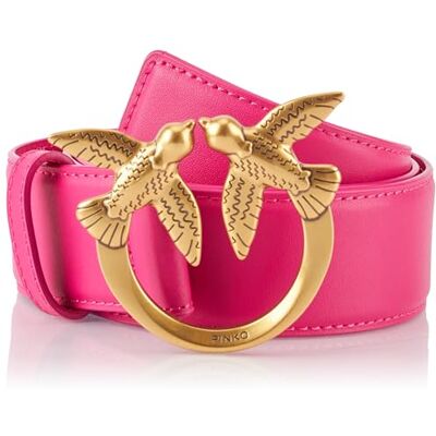 Pinko Love Berry H4 Belt Silk Kalv Bälte, N17Q_Pink Antique Gold, XS Dam, N17q_pink -antik guld, XS Pinko Love Berry H4 Belt Silk Kalv Bälte, N17Q_Pink Antique Gold, XS Dam, N17q_pink -antik guld, XS