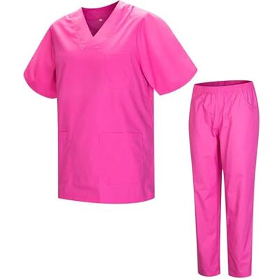 MISEMIYA Pack * 2 Pcs CASACA Y PANTALÓN SANITARIOS UNISEX UNIFORMES SANITARIOS MÉDICOS 2-817-8312 L, Rosa MISEMIYA Pack * 2 Pcs CASACA Y PANTALÓN SANITARIOS UNISEX UNIFORMES SANITARIOS MÉDICOS 2-817-8312 L, Rosa
