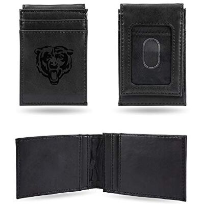 Rico Industries Laser Engraved Front Pocket Wallet, Chicago Bears, 2.75 x 4 Rico Industries Laser Engraved Front Pocket Wallet, Chicago Bears, 2.75 x 4