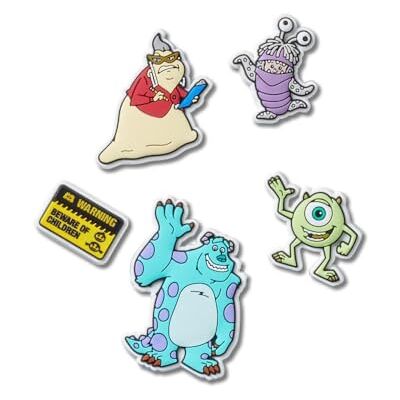 Crocs Unisex Monsters Inc 5-pack skoberlocker, en storlek, flerfärgad, En Storlek Crocs Unisex Monsters Inc 5-pack skoberlocker, en storlek, flerfärgad, En Storlek
