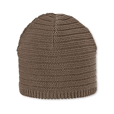 Sterntaler Unisex barn stickad mössa ribbmössa, BRUN, 49 Sterntaler Unisex barn stickad mössa ribbmössa, BRUN, 49