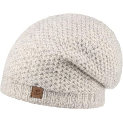 CHILLOUTS Nele Mössa Oversize Damer/Herrar Made in Nepal herr stickad med foder höst-vinter Vinter One Size beige CHILLOUTS Nele Mössa Oversize Damer/Herrar Made in Nepal herr stickad med foder höst-vinter Vinter One Size beige