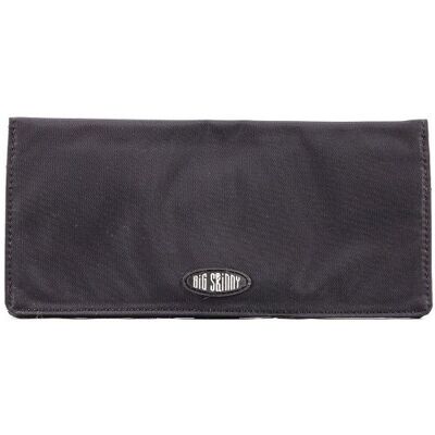 Big Skinny Womens Executive dubbelvikt checkbok smal plånbok, rymmer upp till 40 kort Svart En storlek Big Skinny Womens Executive dubbelvikt checkbok smal plånbok, rymmer upp till 40 kort Svart En storlek