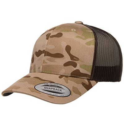 Yupoong Yp Klassisk retro Multicam-truckerkeps, one size Yupoong Yp Klassisk retro Multicam-truckerkeps, one size