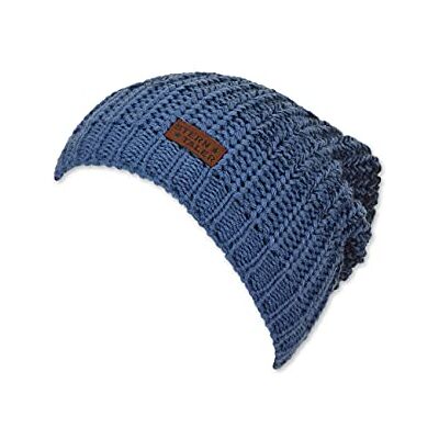 Sterntaler Unisex barn stickad mössa strukturer mössa, Mellanblå, 55 Sterntaler Unisex barn stickad mössa strukturer mössa, Mellanblå, 55