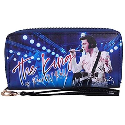 Nemesis Now Elvis The King of Rock and Roll Blue damhandväska, 19 cm Nemesis Now Elvis The King of Rock and Roll Blue damhandväska, 19 cm
