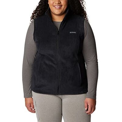 Columbia Benton Springs Fleeceväst för kvinnor, svart, storlek 3X Columbia Benton Springs Fleeceväst för kvinnor, svart, storlek 3X
