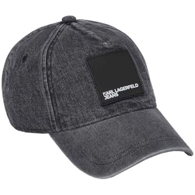 KARL LAGERFELD JEANS , Herr, Denim Cap, Svart, One size KARL LAGERFELD JEANS , Herr, Denim Cap, Svart, One size