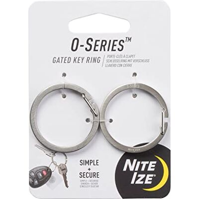 Nite Ize O-Series nyckelring set med 2 stycken i rostfritt stål Nite Ize O-Series nyckelring set med 2 stycken i rostfritt stål