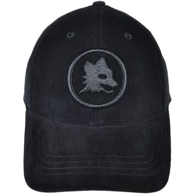 AS Roma 100% CO Rom 163505 broderad logotyp sammet baseballkeps, Svart, one size AS Roma 100% CO Rom 163505 broderad logotyp sammet baseballkeps, Svart, one size