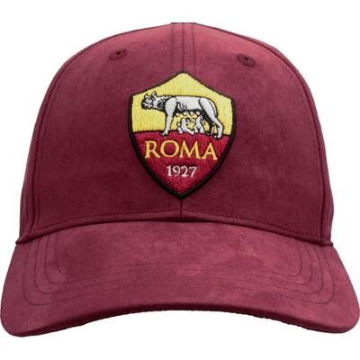 AS Roma IMMA Crest Embroidery Eco-ACLANTARA huvudbonad Burgundy AS Roma IMMA Crest Embroidery Eco-ACLANTARA huvudbonad Burgundy