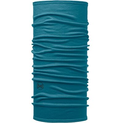 Buff Unisex merino lätt nackjacka, solid sjö blå, en storlek Buff Unisex merino lätt nackjacka, solid sjö blå, en storlek