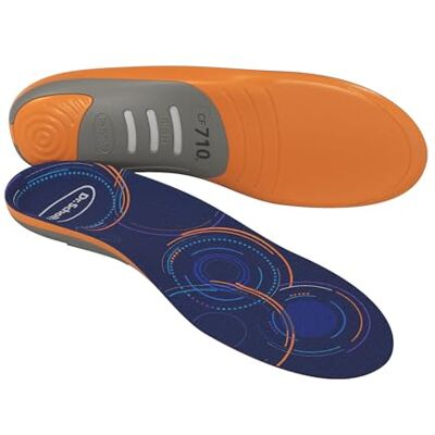 Scholl ® Custom Fit® Orthotics 3/4 längdinsatser, CF 710, anpassad för din fot och båge, omedelbar smärtlindring hela dagen, nedre ryggen, knä, plantar fascia, häl, innersulor passar män och Scholl ® Custom Fit® Orthotics 3/4 längdinsatser, CF 710, anpassad för din fot och båge, omedelbar smärtlindring hela dagen, nedre ryggen, knä, plantar fascia, häl, innersulor passar män och