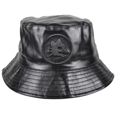 AS Roma Fiskarhatt i konstläder dubbelt ansikte nylon broderad 50% PU 50% PL Rom 163503, Svart, one size AS Roma Fiskarhatt i konstläder dubbelt ansikte nylon broderad 50% PU 50% PL Rom 163503, Svart, one size