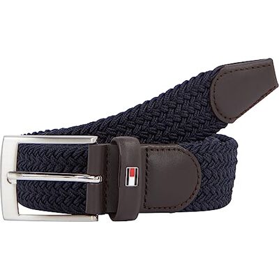 Tommy Hilfiger Herr AM0AM02801 Bälte, Marinblå, 100 cm Tommy Hilfiger Herr AM0AM02801 Bälte, Marinblå, 100 cm