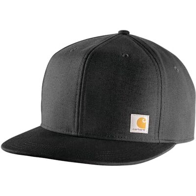 Carhartt Fast anka keps för män med platt brätte, Svart, one size Carhartt Fast anka keps för män med platt brätte, Svart, one size