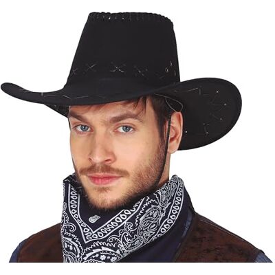 FIESTAS GUIRCA Cowboy Cowboyhatt Svart FIESTAS GUIRCA Cowboy Cowboyhatt Svart