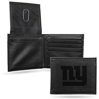 Rico Industries NFL lasergraverad plånbok med kulle, svart Lagfärg 3.5 x 4.25-inches Rico Industries NFL lasergraverad plånbok med kulle, svart Lagfärg 3.5 x 4.25-inches