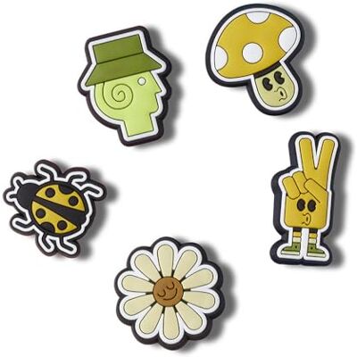 Crocs Unisex Tripped Out 5-pack skoberlocker, en storlek, Utsvängd, En Storlek Crocs Unisex Tripped Out 5-pack skoberlocker, en storlek, Utsvängd, En Storlek