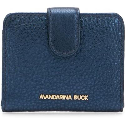 Mandarina Duck MELLOW METAL Wallet, Blå Indigo, Taglia Unica Mandarina Duck MELLOW METAL Wallet, Blå Indigo, Taglia Unica