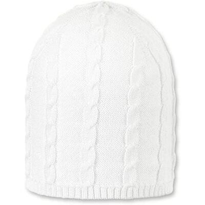 Sterntaler Unisex baby organiskt innehåll standard stickad mössa vinterhatt, Vit, 41 Sterntaler Unisex baby organiskt innehåll standard stickad mössa vinterhatt, Vit, 41